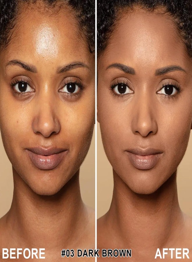 LemonSac Mushroom Head Air Cushion CC Cream Foundation - Moisturizing Concealer for Even Skin Tone - Makeup Base Primer (#03 Brunet Brown) - Image 3